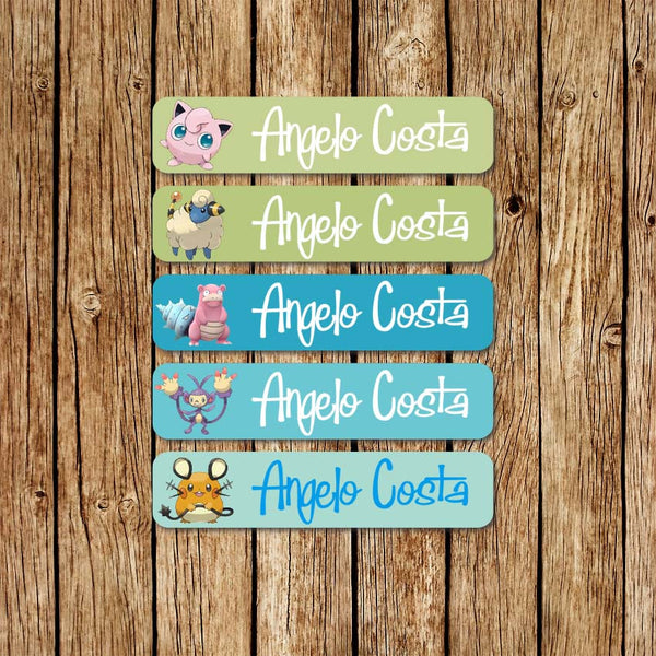 Pokemon 3 - Large Name Labels - Love my Goodies