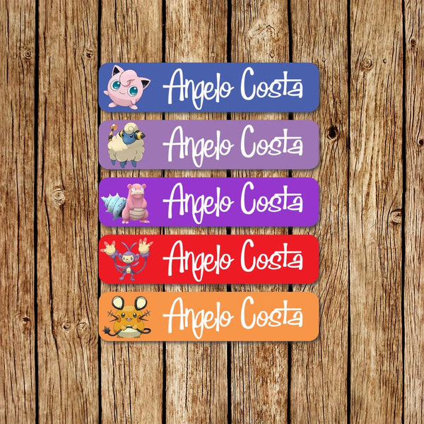 Pokemon 3 - Large Name Labels - Love my Goodies