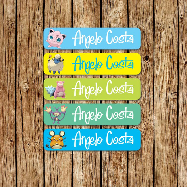 Pokemon 3 - Large Name Labels - Love my Goodies