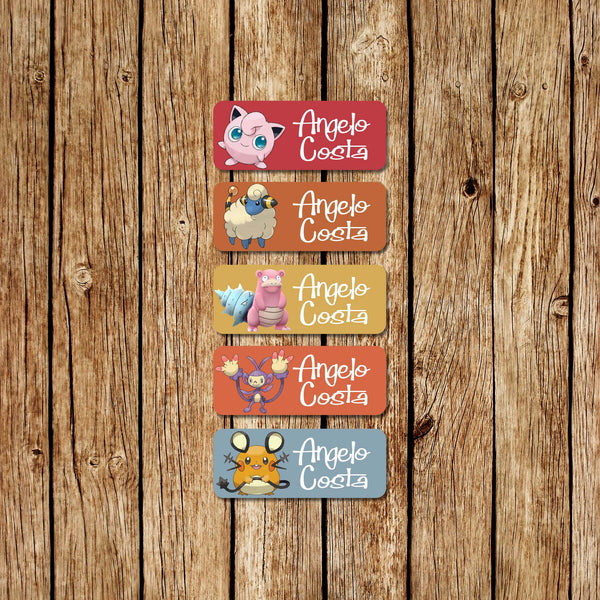 Pokemon 3 - Small Name Labels - Love my Goodies