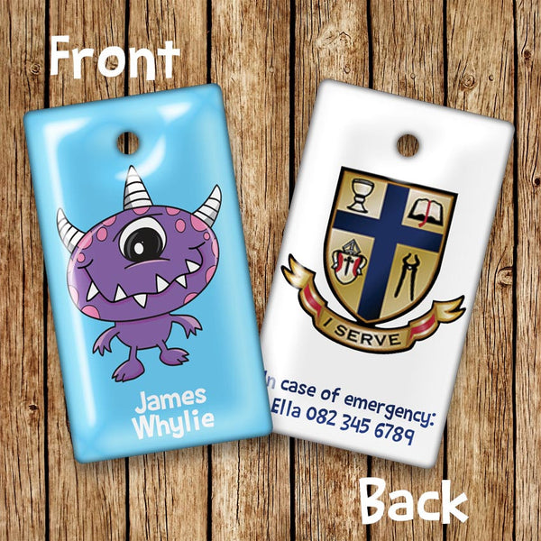 Alien Rectangular Bag Tags - Love my Goodies