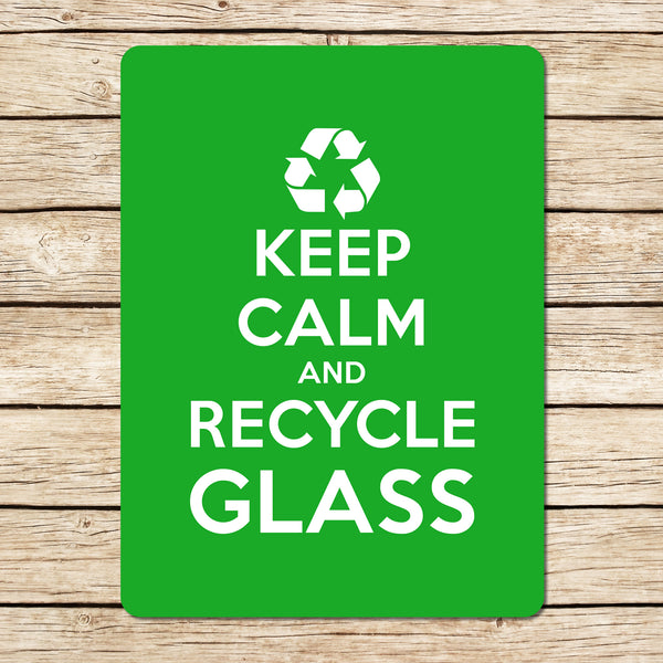 Recycle Glass -Bin Label - Love my Goodies