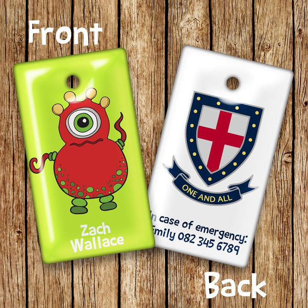 Alien Rectangular Bag Tags - Love my Goodies