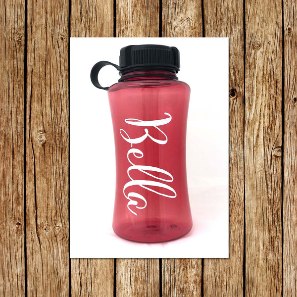 Red Personalised 800ml Tritan Water Bottles, BPA Free - Love my Goodies