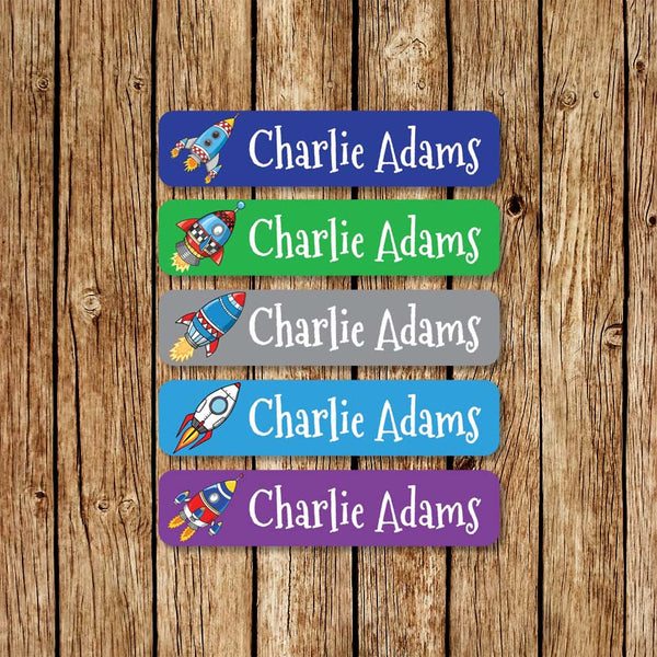 SpaceRockets - Large Name Labels - Love my Goodies