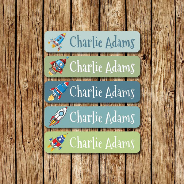 SpaceRockets - Large Name Labels - Love my Goodies