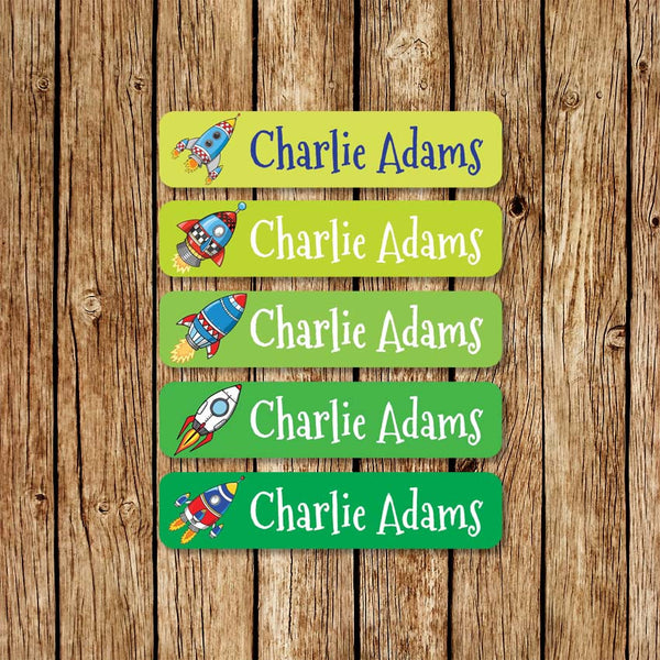 SpaceRockets - Large Name Labels - Love my Goodies