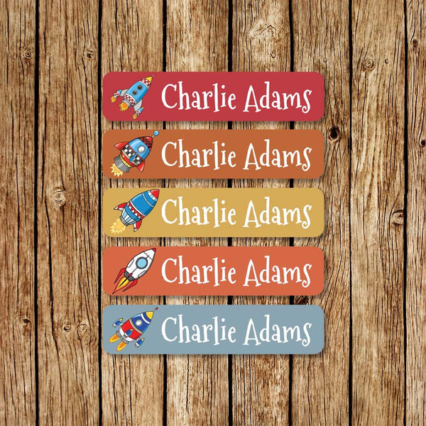 SpaceRockets - Large Name Labels - Love my Goodies