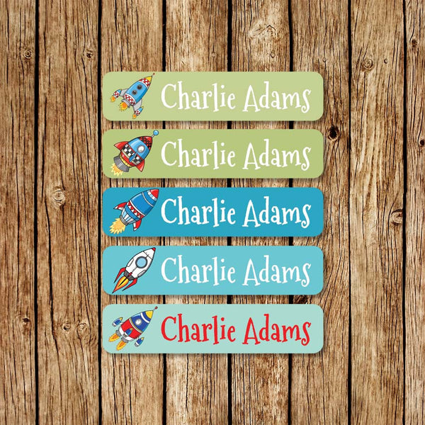 SpaceRockets - Large Name Labels - Love my Goodies