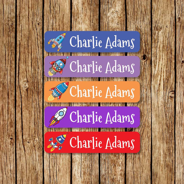 SpaceRockets - Large Name Labels - Love my Goodies