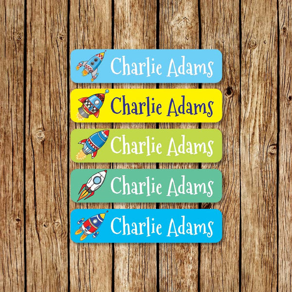 SpaceRockets - Large Name Labels - Love my Goodies