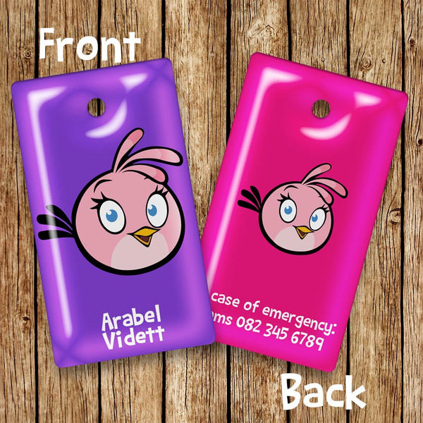 Angry Birds - Rectangular Bag Tags - Love my Goodies