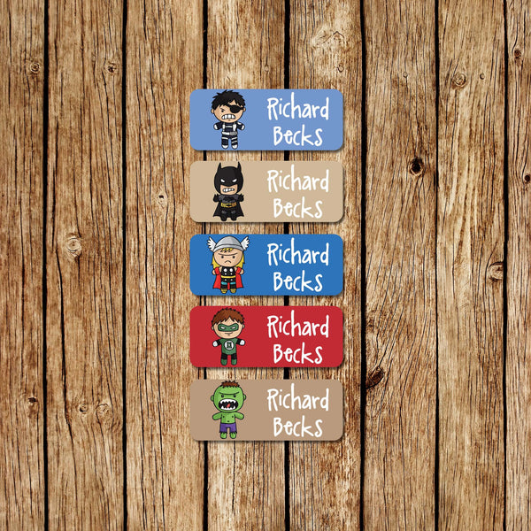 SuperHeroes 2 - Small Name Labels - Love my Goodies