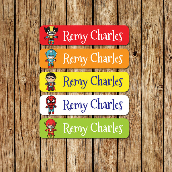 SuperHeroes 1 - Large Name Labels - Love my Goodies