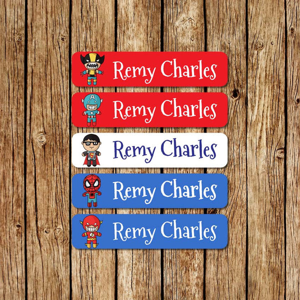 SuperHeroes 1 - Large Name Labels - Love my Goodies