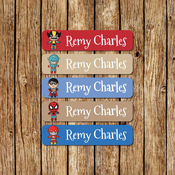 SuperHeroes 1 - Large Name Labels - Love my Goodies