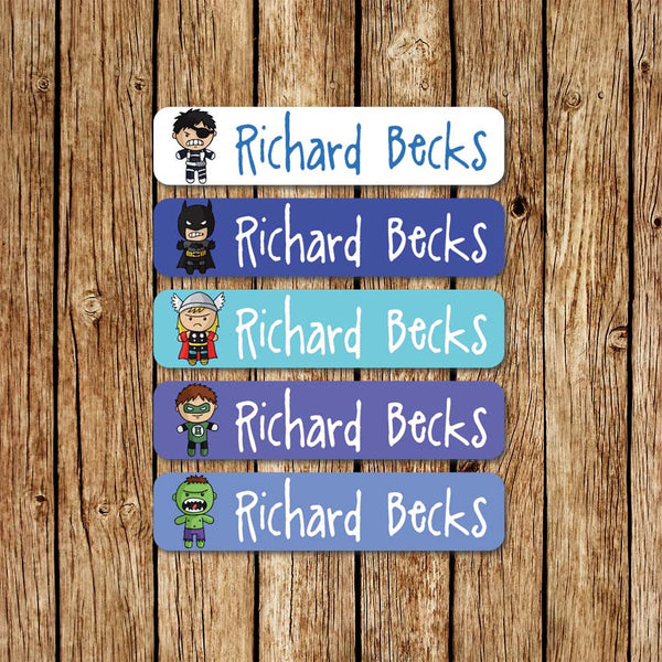 SuperHeroes 2 - Large Name Labels - Love my Goodies