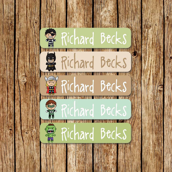 SuperHeroes 2 - Large Name Labels - Love my Goodies