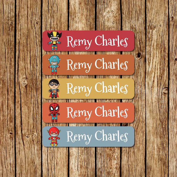 SuperHeroes 1 - Large Name Labels - Love my Goodies