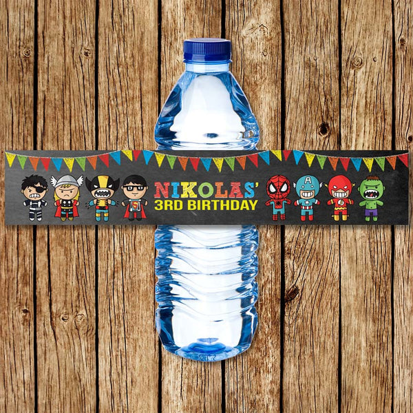 Superhero Water Bottle Wraps - Love my Goodies