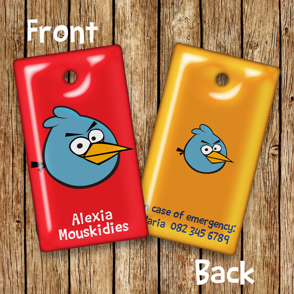 Angry Birds - Rectangular Bag Tags - Love my Goodies