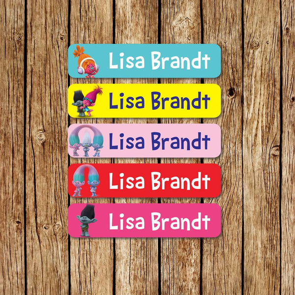 Trolls 1 - Large Name Labels - Love my Goodies