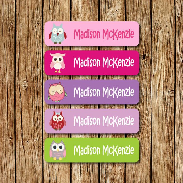 Whoo Whoo Owl - Large Name Labels - Love my Goodies