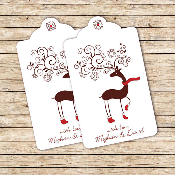 Reindeer Christmas Tag (Shaped) - Love my Goodies
