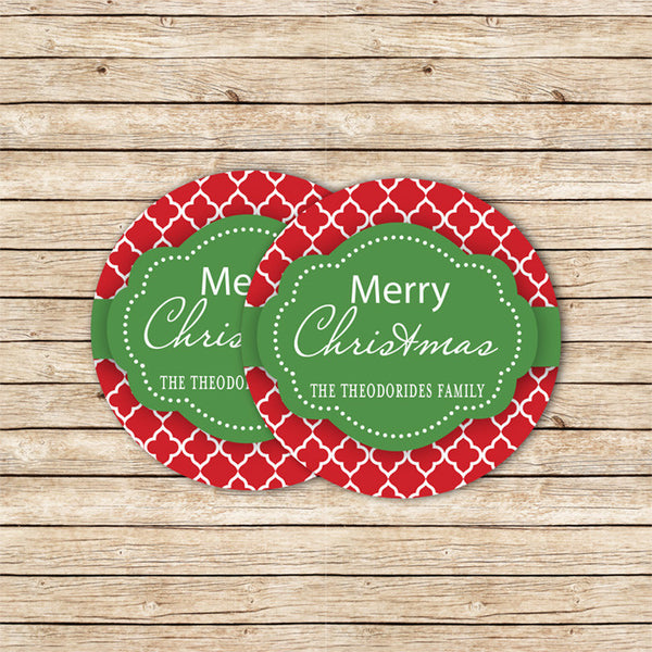 Moroccan Pattern Christmas Sticker - Love my Goodies