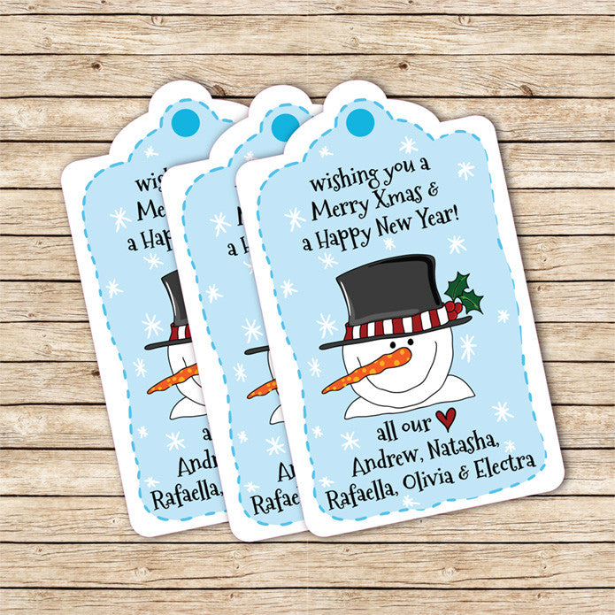 Christmas Snowman Gift Tag (Shaped) - Love my Goodies