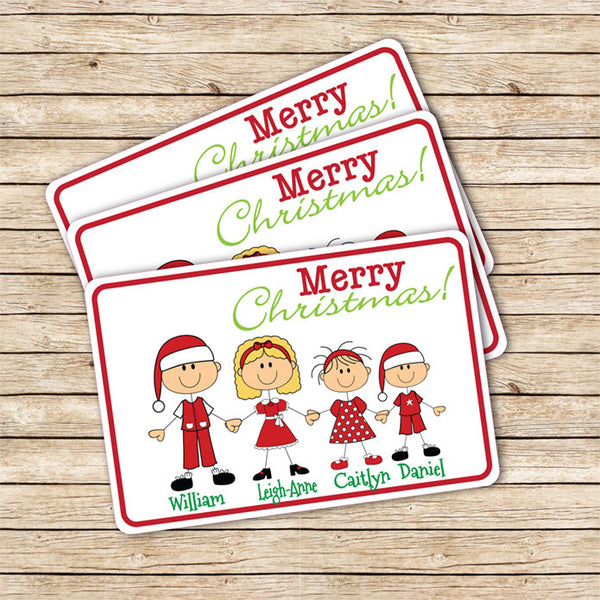 Christmas Stick Figure Family - Love my Goodies